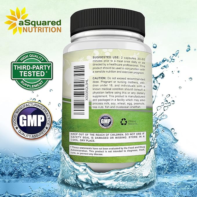 aSquared Nutrition Garcinia Cambogia 1600mg-180 Capsules-Natural Pure Extract Pills for Brain Health- Standardized Ultra HCA &amp Garcinia Cambogia Supplement Alternative to Gummies Drops Tea &amp