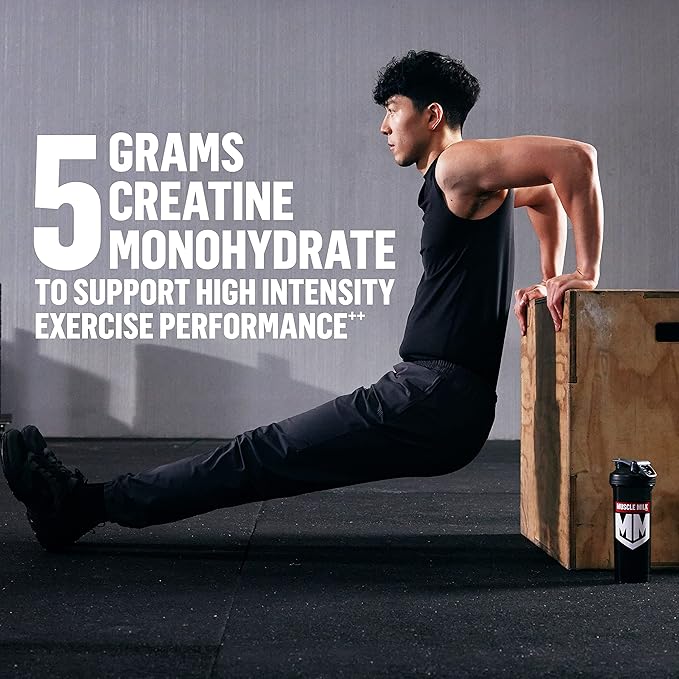 Muscle Milk 100% Whey Protein Powder Vanilla 5 Pound 68 Servings &amp Pro Series Creatine Powder Unflavored 1.1 Pound 100 Servings