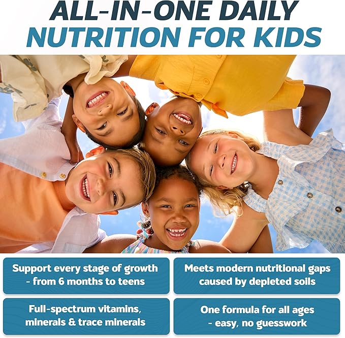 Mighty-Mins - Multivitamin for Kids with Iron in Chewable Form - for Children from 6 Months Through Adolescence - Easier to Absorb Gentle On Digestion - 240 Wafers