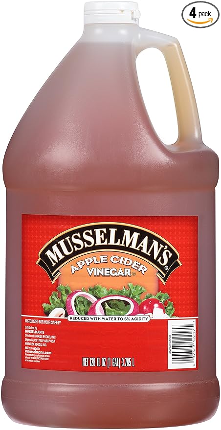 Musselman's Apple Cider Vinegar 128 Fluid Ounce (Pack of 4)