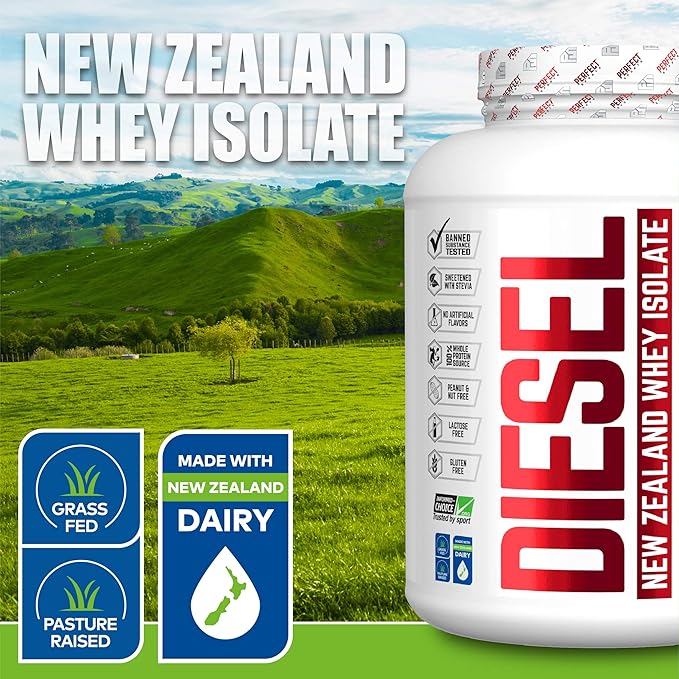 PERFECT SPORTS Diesel 100% New Zealand Whey Isolate - 5lbs Banana