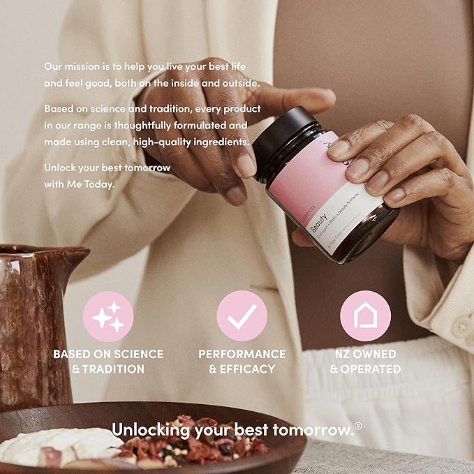 me today Beauty Supplement Hair Skin and Nails Vitamins for Women and Men – with Biotin Collagen Vitamin C and Zinc for Stronger Hair Glowing Skin &amp Healthy Nails60 Servings
