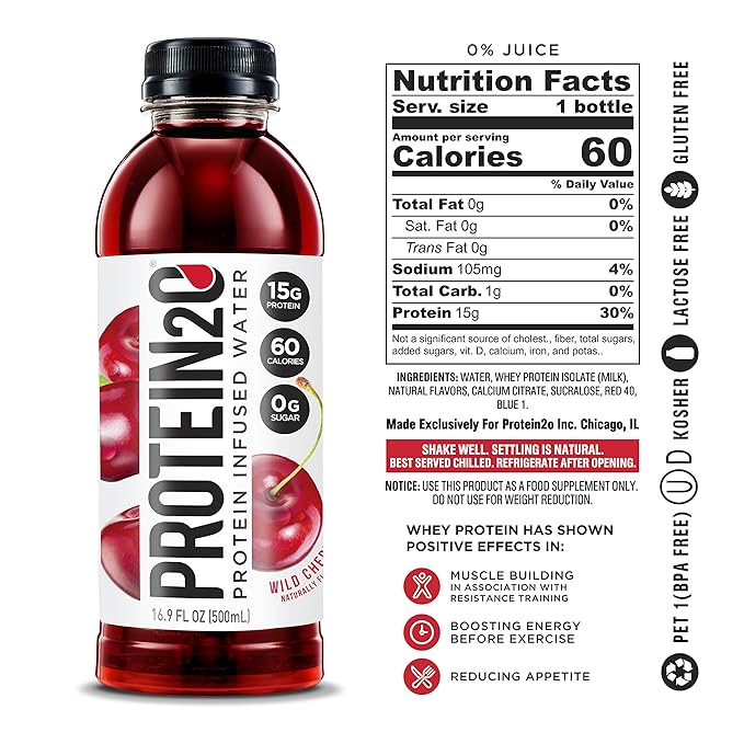 Protein2o Whey Protein Infused Water Variety Pack (16 Count)