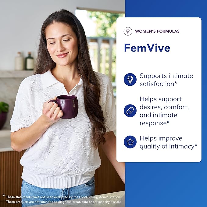 Pure Encapsulations FemiVive - Ashwagandha for Women - Dietary Supplement to Aid Women's Pleasure - Gluten Free &amp Non-GMO - 120 Capsules
