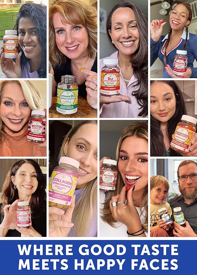 Lunakai USA Made Energy B12 &amp Probiotic + Prebiotic Gummies Bundle – Daily Wellness &amp Digestive Balance Support – 60 Non-GMO Gummies Each
