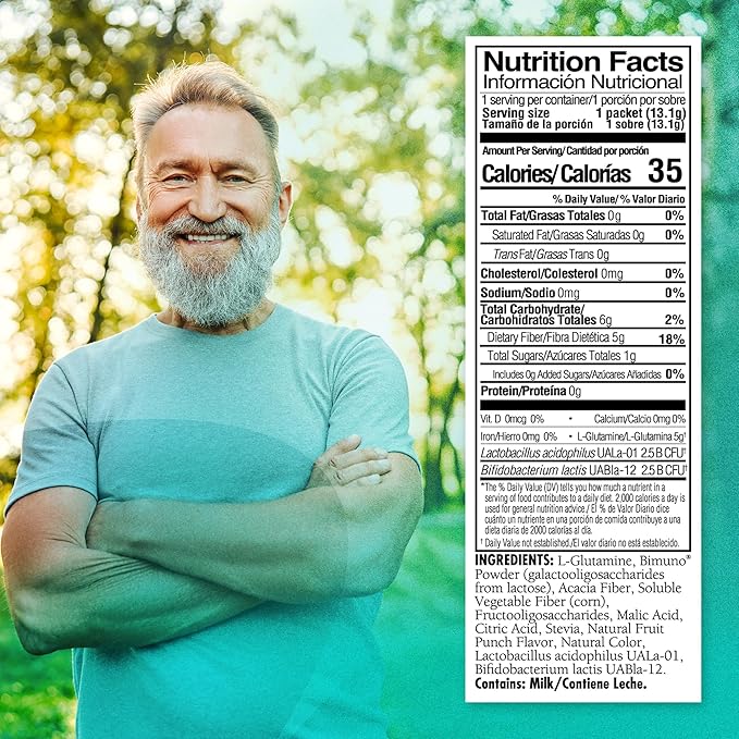 Medtrition ReStoSyn® Triple Action Gut Health Supplement - Prebiotics Probiotics &amp L-Glutamine Blend for Digestive &amp Gut Barrier Support Plus Microbial Balance - 0.5 Ounce (Pack of 25)