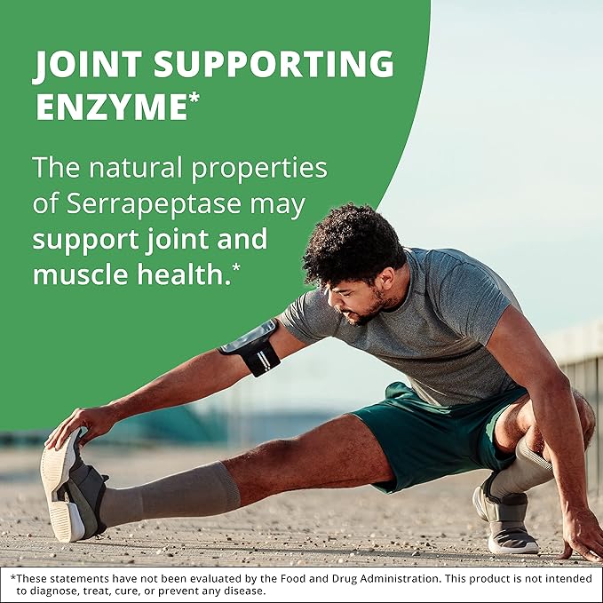 NutraMedix Fitness Plan Supplement Bundle - Includes Magnesium Malate for Energy &amp Athletic Support and Serrapeptase for Joint &amp Mobility Wellness - Fitness Support Supplements -2-Piece Capsul