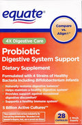 Equate - Probiotic Digestive System Support 4X Digestive Care 28 Capsules (Compare vs. Align)
