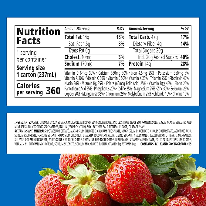 BOOST Plus Nutritional Drink Creamy Strawberry 8 Fl Oz (Pack of 24)