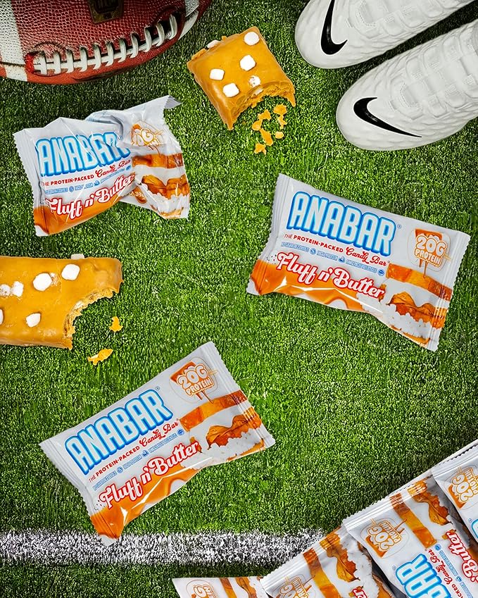 Anabar Protein Bar The Protein-Packed Candy Bar Amazing Tasting Protein Bar No Sugar Alcohols High Protein Amazingly Delicious 20 Grams of Protein (12 Bars Marshmallow Peanut Butter)