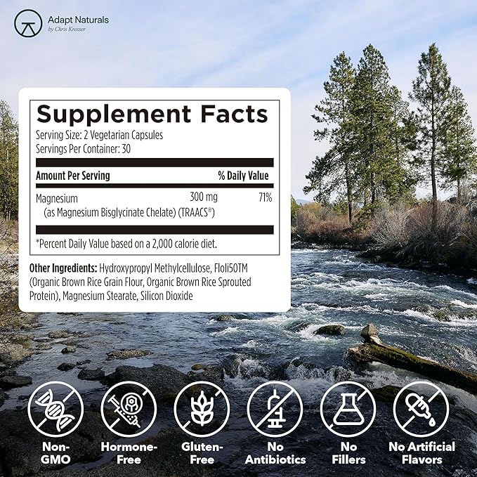 Adapt Naturals Daily Wellness Bundle – Bio-Avail Multivitamin &amp Magnesium Glycinate Supplement for Men &amp Women – 30-Day Supply