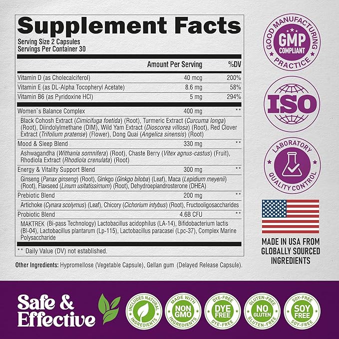 NUTRAHARMONY Glucosamine Chondroitin &amp Menopause Supplement