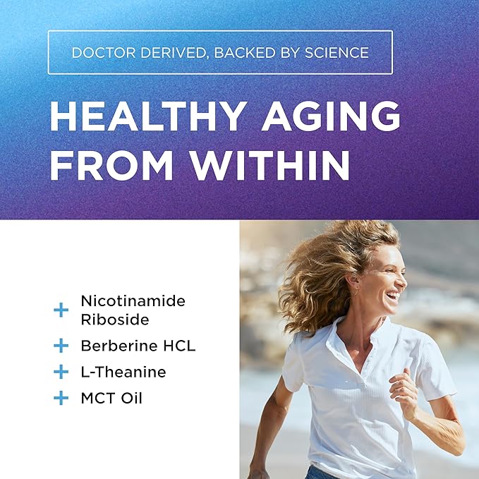 DR. EMIL NUTRITION NAD+ Boost - Nicotinamide Riboside Supplement for Longevity Healthy Aging &amp Cellular Regeneration - NAD Supplement with with Berberine L-Theanine &amp Niacin Twin Pack