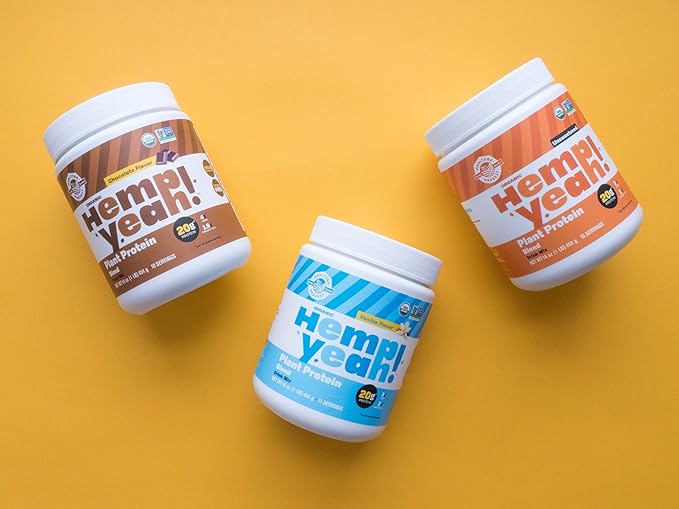 Manitoba Harvest Hemp Yeah Vanilla Protein Powder 454 GR