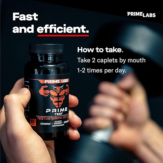 Prime Labs Prime Test + Creatine Capsules