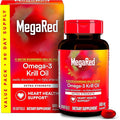 MegaRed Antarctic Krill Oil 500mg Omega 3 Fatty Acid Supplement Extra Strength EPA &amp DHA Krill Oil Softgels (90cnt Box) Astaxanthin Heart Health Supplement with No Fish Oil Aftertaste