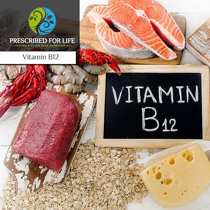 Prescribed For Life MethylCobalamin Powder | Natural Vitamin B-12 Pure Powder 1000000 IU per Gram | Gluten Free Vegan Non-GMO Vitamin B12 Cobalamin 1 oz (28.35 g)