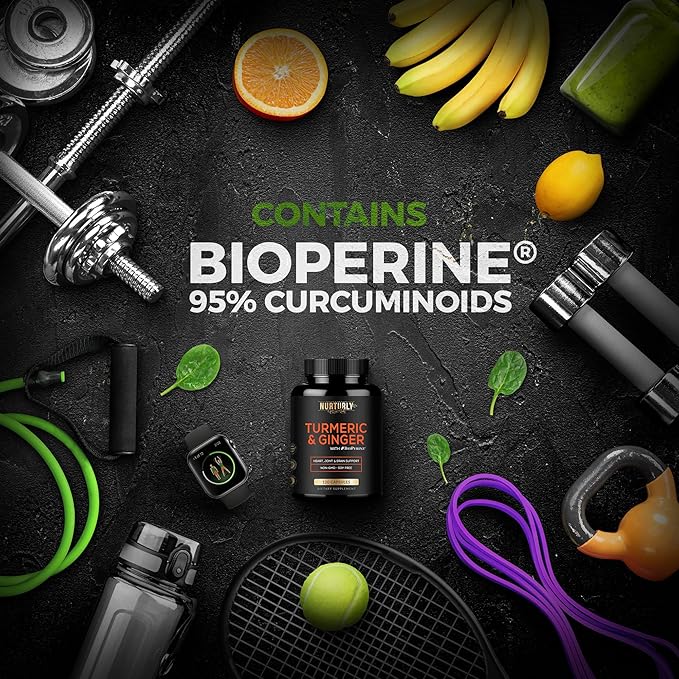 Magnesium Complex and Turmeric Curcumin with BioPerine&ampGinger - Magnesium Citrate 500MG - Muscle Relaxation Sleep and Energy Bone Density and Strength Hearth