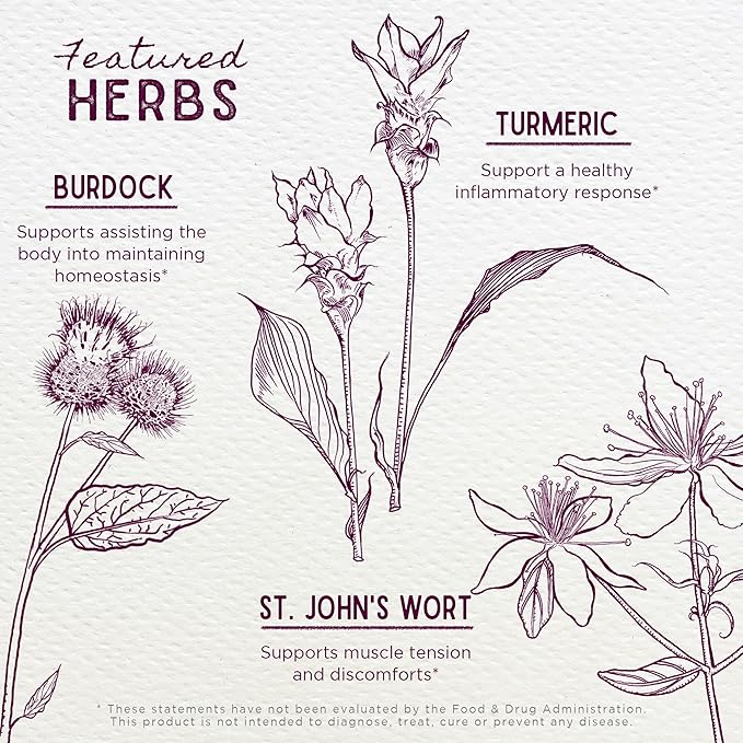 WishGarden Herbs Deep Recovery - Natural Herbal Muscle Tissue &amp Joint Support Supplement with Turmeric Curcumin Addresses Root Cause of Lingering Issues &amp Promotes Healthy Inflammatory Respo