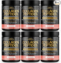 FREZZOR Collagen Peptides Powder Fine Lines &amp Wrinkles Hair &amp Nails Supports Youthful Flexibility &amp Mobility 100% New Zealand Hydrolyzed Beef Bone Collagen Unflavored 47.4 Ounces-6 J