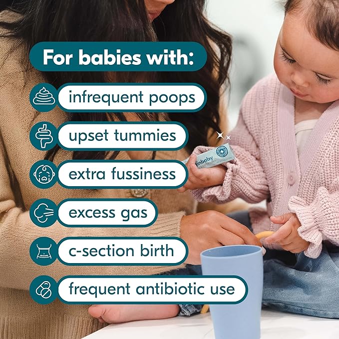 Begin Health BeginBaby Prebiotics and Probiotics for Infants 0-12 Months | Baby Formula Prebiotic + Probiotic Powder with 2'-FL HMO's &amp B. Infantis for Optimal Digestion | 28-Packs - Unflavored