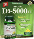 Nature's Bounty Vitamin D3 5000 IU 300 Softgels