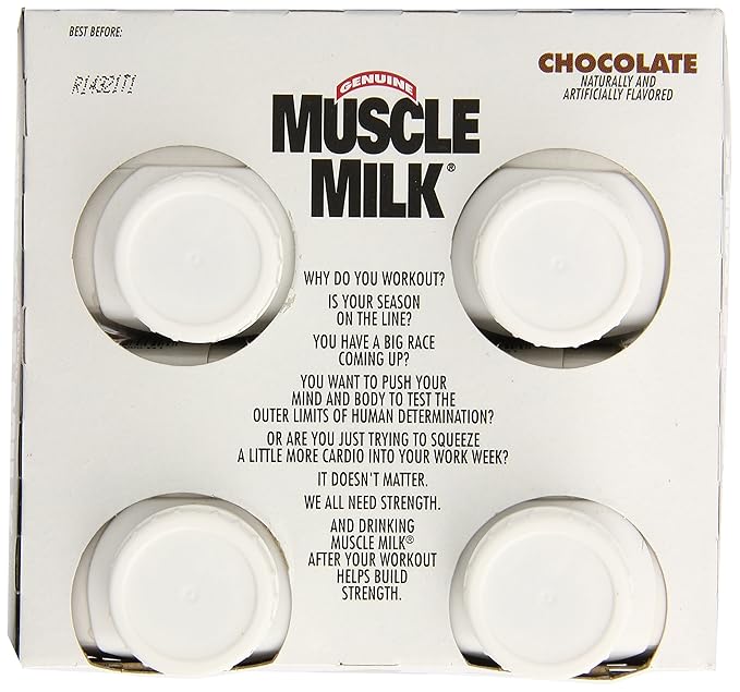 Cytosport Muscle Milk Genuine Ready-to-Drink Supplement Chocolate 11 Fl Oz (Pack of 4)