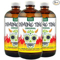 Demonic Tonic 3 Pack (3 x 8oz glass bottles) by Happy Pantry. Raw unpasteurized premium crafted fire cider made with organic ingredients.