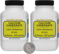 Calcium Carbonate [CaCO3] 97.55% ACS Grade Powder 1 Lb in Two Space-Saver Bottles