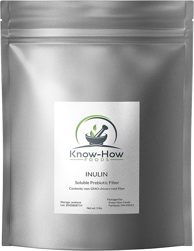 Know-How Foods Inulin (Chicory Root Extract Fiber) 5 lb.