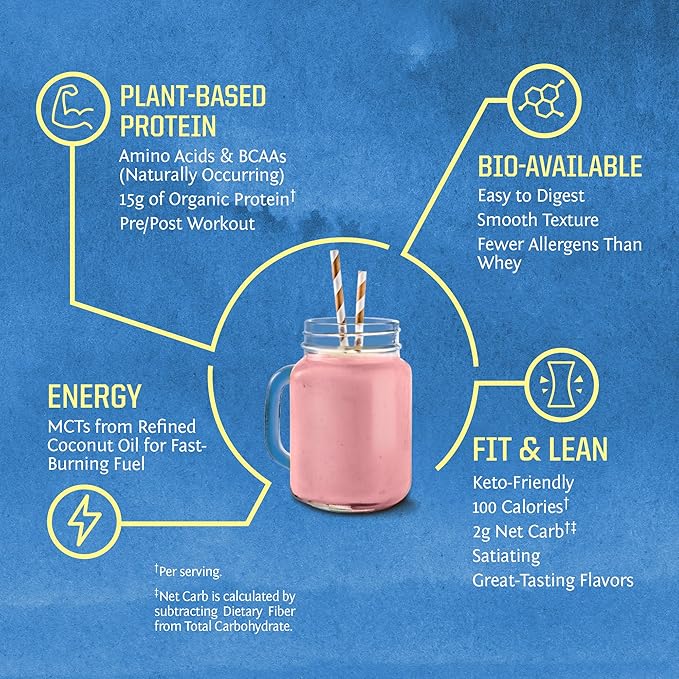 Sunwarrior Berry &amp Vanilla Organic Plant Based Protein Powder Set | Bundle &amp Save | Vegan Organic Protein Powder | Non-GMO Soy Dairy Filler &amp Gluten Free (90 Servings Vanilla 30 Servings