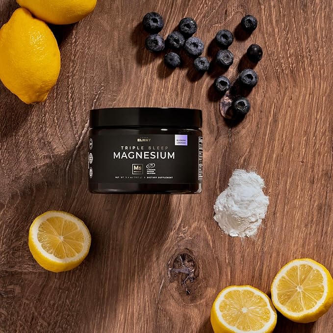 Triple Sleep Magnesium L-Threonate Powder w. Apigenin L-Theanine + Melatonin - Magtein Magnesium L Threonate Supplement - High Strength Magnesium for Deep Sleep &amp Calm Natural Sleep Aid for Adult