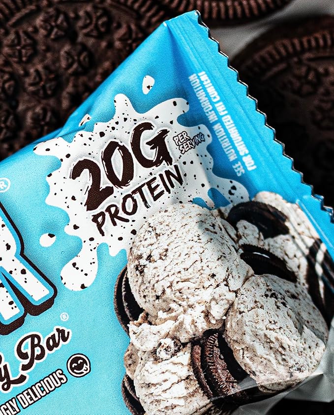 Anabar Protein Bar The Protein-Packed Candy Bar Amazing Tasting Protein Bar High Protein 20g of Protein (12 Bars Cookies &amp Creme)