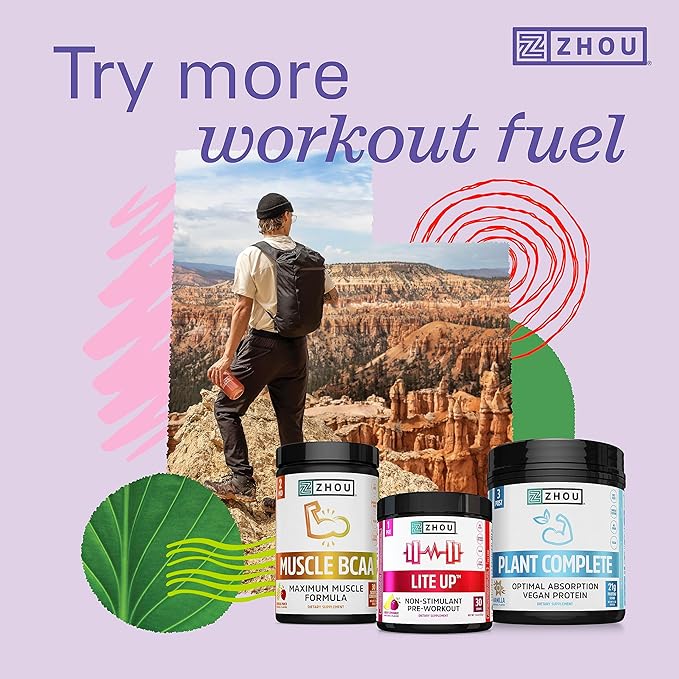 Zhou Creatine - Creatine Monohydrate Powder for Women and Men Pure Unflavored Vegan Muscle Strength Supplement for Your Active Lifestyle - 7.94 oz (45 Servings)