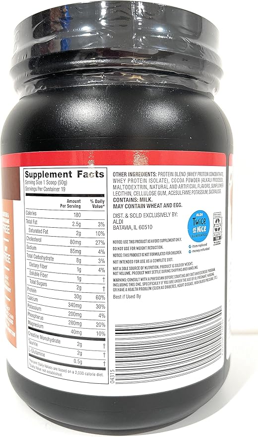 Elevation by Millville Chocolate Protein Powder 32oz pack of 1