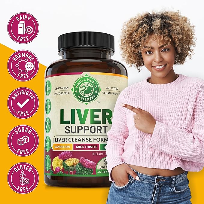 Liver Cleanse Detox Repair Formula &amp Mens Daily Multivitamins Bundle (One Bottle Each). Collectively Supports Liver Health Holistic Wellness Boosted Energy Stamina &amp Performance. USA Made.