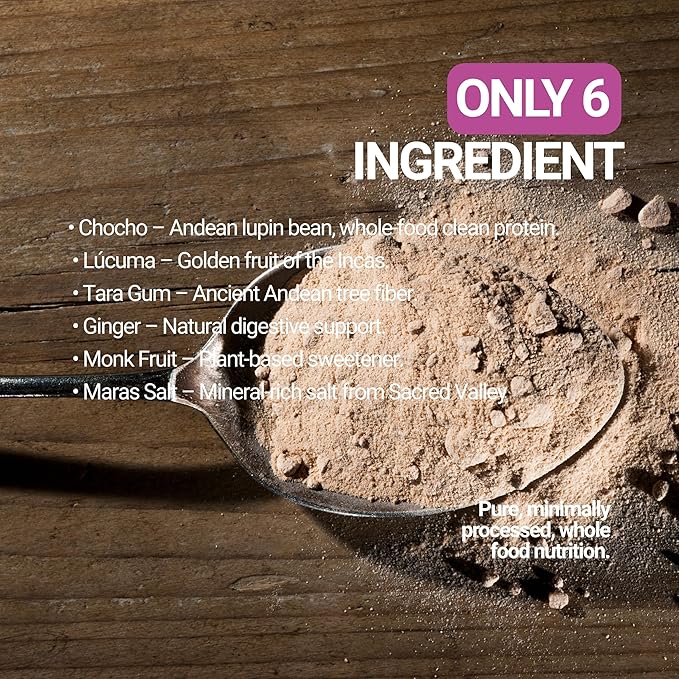 SEED Lucuma Protein Shake – Clean Plant Protein with Andean Chocho | Naturally Sweet Superfood Blend | 20g Protein | Low Sugar High Fiber Smooth &amp Creamy | Real Ingredients No Additives