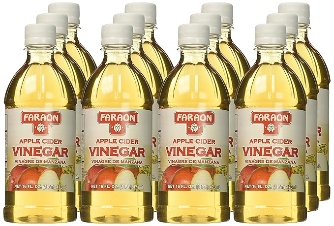 FARAON Vinegar Apple Cider 16 Ounce (Pack of 12)