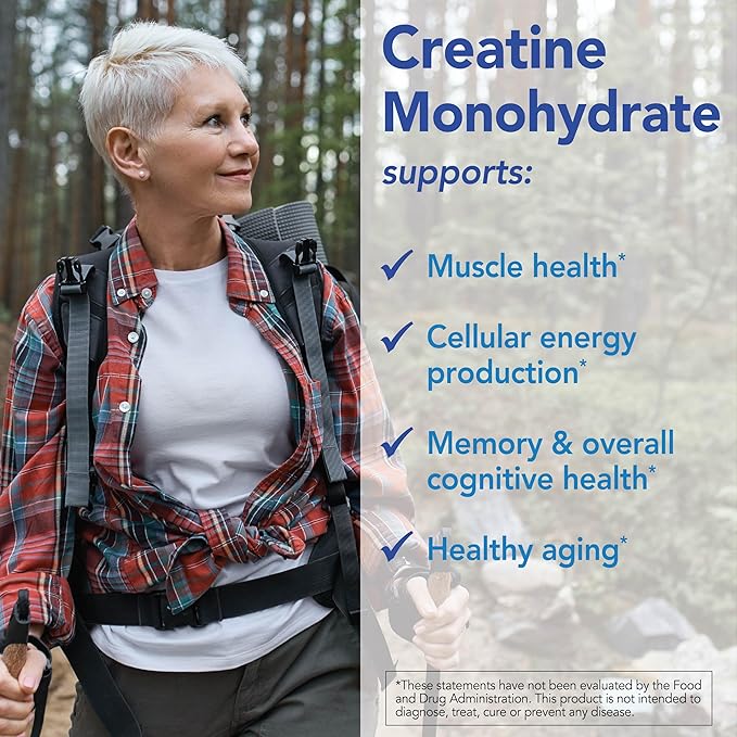 Patient One Creatine Monohydrate Micronized Powder 5 g | Supplement to Support Muscle Health and Cognitive Function* | Unflavored | 90 Servings | 16.19 oz