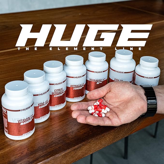 Huge Supplements Turmeric 1000mg of Pure Turmeric Root Extract per Serving 95% Curcuminoids Antioxidant Supplement Non-GMO Gluten-Free - 120 Capsules