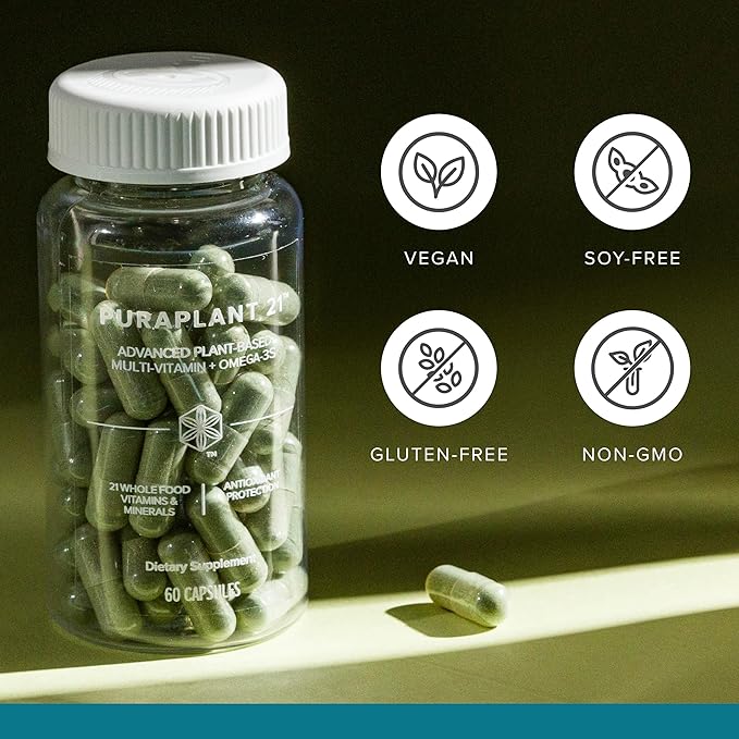 Isagenix PuraPant 21 - Advanced Plant-Based Daily Multi-Vitamin Sourced from Organic Fruits and Vegetables - 60 Capsules - 30 Servings
