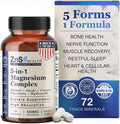 Spectrum 5 Magnesium Complex for Women &amp Men – 5 Magnesium Complex Supplement with Glycinate Malate Citrate &amp Hydroxide for Sleep Muscle Recovery &amp Calm – 500mg Vegan – 120 Capsules
