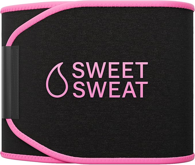 Sports Research Training Performance Pack - Creatine Monohydrate Dutch Chocolate Whey Protein and Sweet Sweat Waist Trimmer (Black/Pink Small)