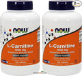 NOW Foods L- Carnitine Tartrate 1000mg 100 Tablets (Pack of 2)