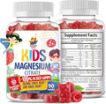 Magnesium Gummies for Kids &amp Adults - 100mg - Calm Magnesium Chews - Magnesium Citrate Chewable Supplement for Mood &amp Muscle Support - Citrato de Magnesio para Niños - 90 Gummies