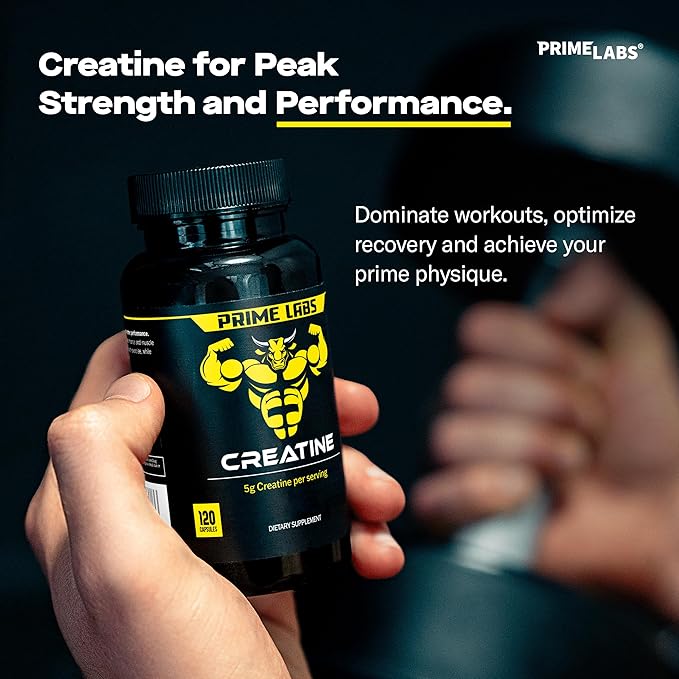 Prime Labs Prime Test + Creatine Capsules