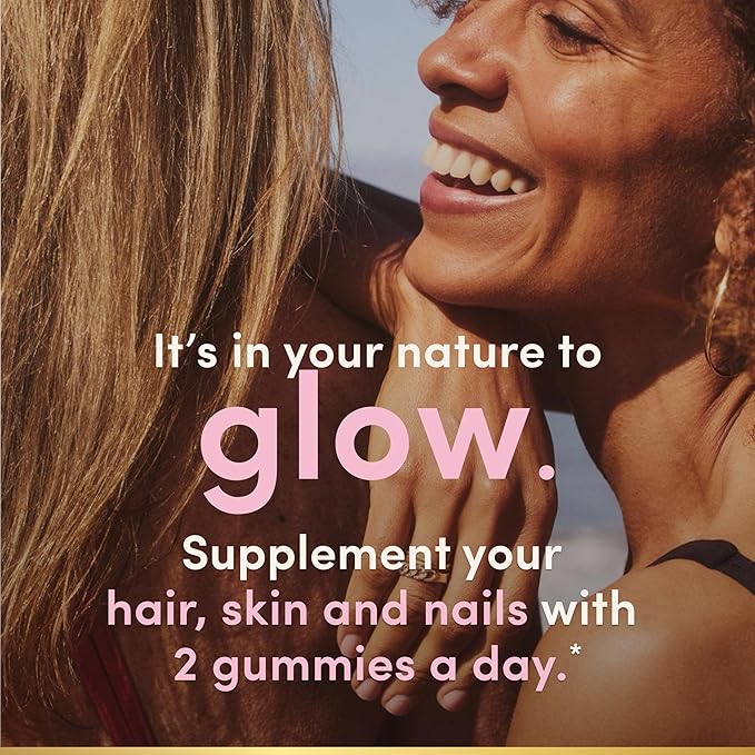 Nature’s Bounty Optimal Solutions Advanced Hair Skin and Nails Pectin Gummies 2x Biotin Per Serving No Stick Gummy Vegetarian Formula Strawberry Flavor 200 ct 100 Total Servings