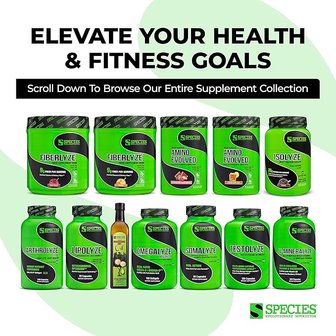 Species Nutrition Isolyze Whey Protein Powder 100% Whey Isolate for Muscle Building 27.5g Protein Per Scoop No Sugar &amp Low Fat (Cookies &amp Cream 44 Servings)