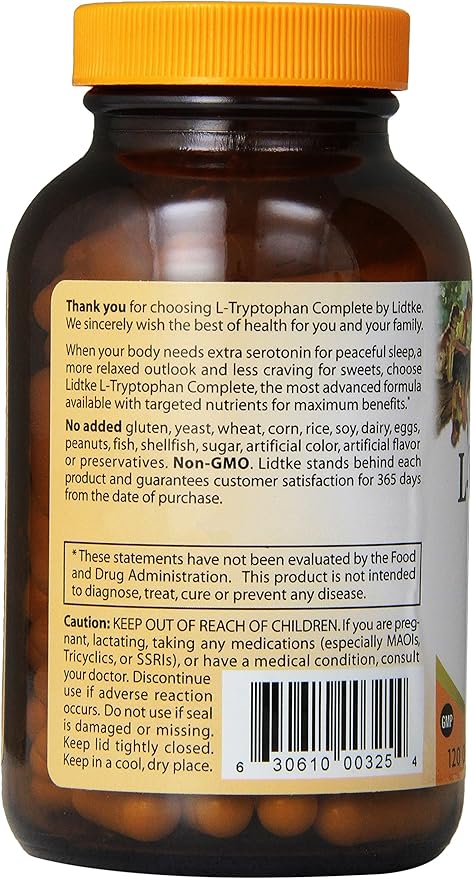Lidtke Technologies L-Tryptophan Complete Capsules 120 Count
