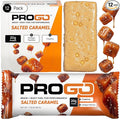 ProGo Protein Bars – Brain + Body Fuel with 20g Clean Protein Creatine &amp Collagen Peptides Made with 95% Pure Isolate Grass-Fed Beef Tallow No Fillers Naturally Sweetened with Honey Gluten-F